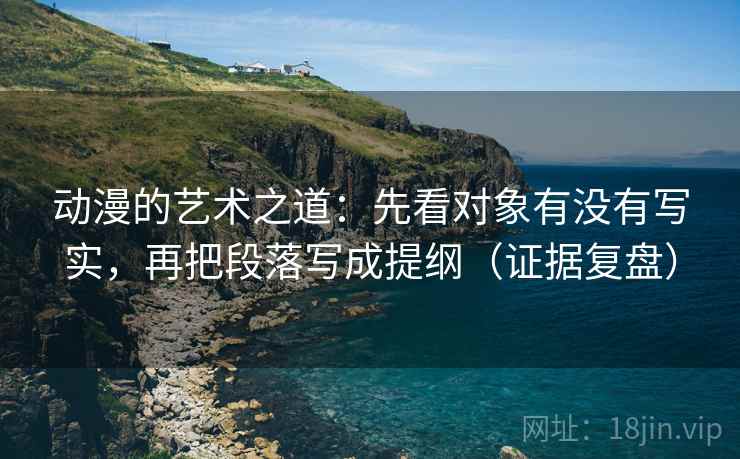 动漫的艺术之道：先看对象有没有写实，再把段落写成提纲（证据复盘）