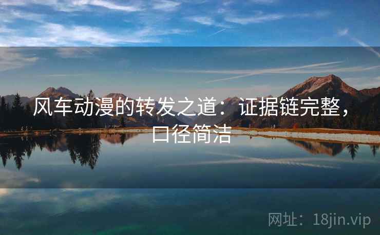 风车动漫的转发之道:证据链完整,口径简洁 风车动漫的转发之道:证据链完整,口径简洁